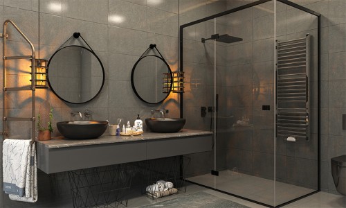 Double Vanity Bathroom Layout Ideas For Modern Urban Apartments