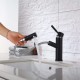 Factory Outlet Customization High Standard Pull Out Mixer Faucet French Black Bathroom Faucets Hot And Cold Water Mixer