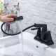 Factory Direct Sale Pull Out Bath Room Taps Black Basin Mixer Tap Wash Modern Luxury Water Faucet For Hotel Bathroom