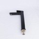 Factory Direct Sale Personalized High Black Brass Single Hole Modern Bathroom Water Basin Faucet