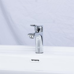 Factory Supply Durable Bathroom Taps Stainless Steel Water Faucet Brass Single Hole Basin Faucet