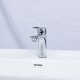 Factory Supply Durable Bathroom Taps Stainless Steel Water Faucet Brass Single Hole Basin Faucet