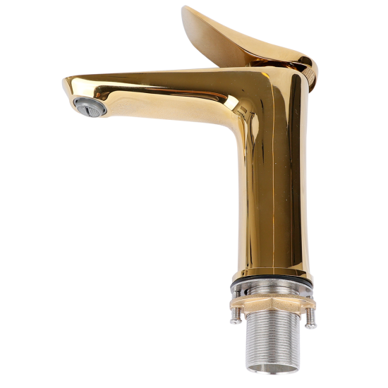  Factory Supply Hot Sale Brass Gold Basin Ceramic Faucet Faucets Mixers Tap