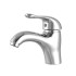 Manufacturer Customized Available Brass Top Bathroom 3 Pcs Wash Basin Silver Faucet Wash Hand Taps And Faucets