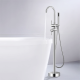 Oem Accept Modern Bathroom Showers Set Floor Stand Faucets Freestanding Single Handle Brass Bath Shower Mixer Taps Faucet