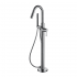 Best Quality Gun Grey Freestanding Tub And Bath Shower Faucets Floor Stand Bathtub Shower Faucet Set