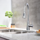 Factory Direct Oem Accept Contemporary Stainless Steel Rotation Luxury Modern Kitchen Faucet With Pull Down Sprayer