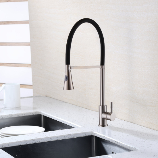 Factory Direct Oem Accept Contemporary Stainless Steel Pull Down Nsf Faucet Kitchen Sink Faucets