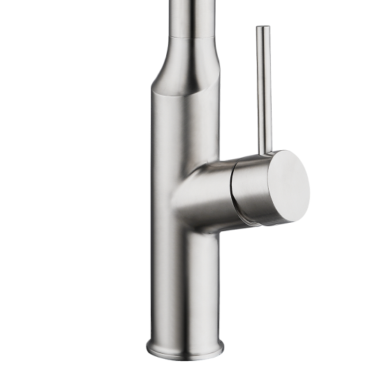 Customized High Quality Stainless Steel Mixer Taps Commercial Contemporary Spring Pull Down Spray Kitchen Faucet