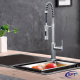 Factory Supply Custom Stainless Steel Pull Down Induction Commercial Sink Kitchen Faucet Taps And Faucets