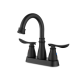 Factory Direct Sale Customized Brass Matte Black Double Handle Bathroom Faucet