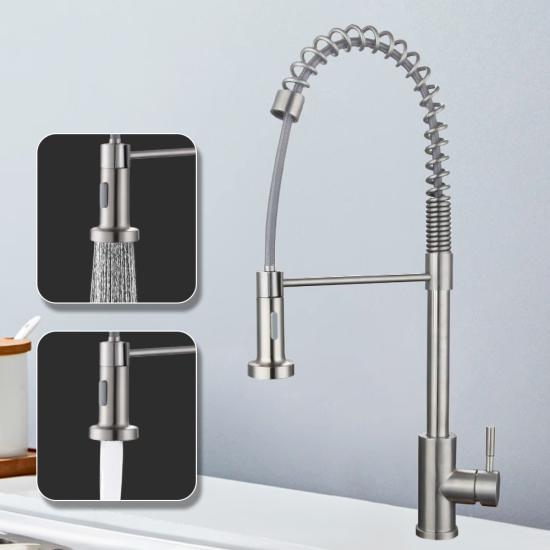 Factory Price Oem Odm Best Quality Stainless Steel Kitchens Faucets Kitchen Mixer With Pull Down Sprayer