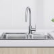 Factory Supply Custom Stainless Steel Adjustable Sink Kitchen Faucet Taps And Faucets