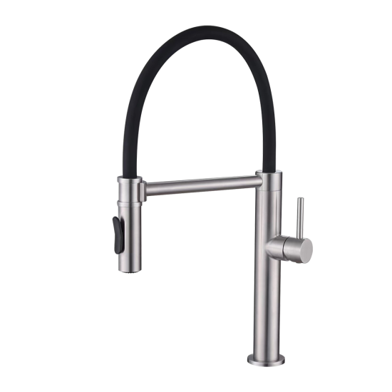 Factory Direct Sale Customized Pull Down 304 Stainless Steel Watermark Faucet Sink Faucets