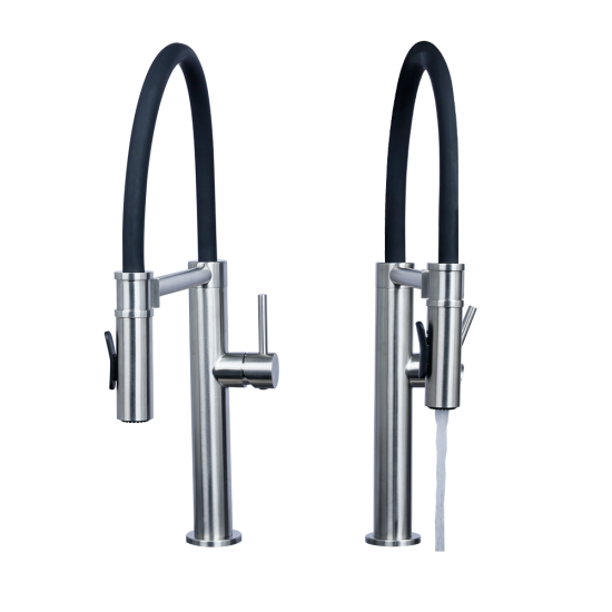 Factory Direct Sale Customized Pull Down 304 Stainless Steel Watermark Faucet Sink Faucets