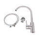 Factory Supply Custom Stainless Steel Hole Long Neck Taps Commercial Kitchen Sinks And Faucet Sink Mixer