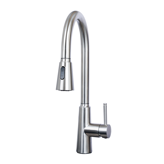 Factory Direct Oem Accept Contemporary Pull Down European 304 Stainless Steel Kitchen Faucet