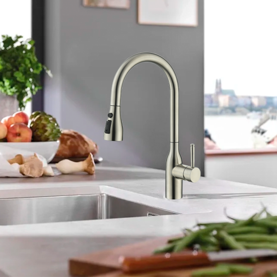 Factory Supply Custom Stainless Steel Pull Down Sink Mixer Faucets Water All Kitchen Faucet Mixer Tap For Kitchens Bathroom