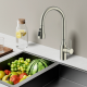 Factory Supply Custom Stainless Steel Pull Down Sink Mixer Faucets Water All Kitchen Faucet Mixer Tap For Kitchens Bathroom