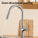 Factory Supply Custom Stainless Steel 360 Degree Rotation Health Pull Modern Handle Cold Water Deck Mounted Kitchen Faucet