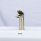  Factory Supply Custom Logo Commercial Modern Lavatory Wash Basin Taps Mixer Golden Bathroom Faucet