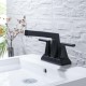 Factory Direct Sale Best Quality Brass Black Pull Out Faucet Bathroom Hot And Cold 2 Handles Vessel Bath Faucets