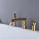 Factory Supply Durable Golden Bathrooms Faucet Waterfall Bathroom Taps