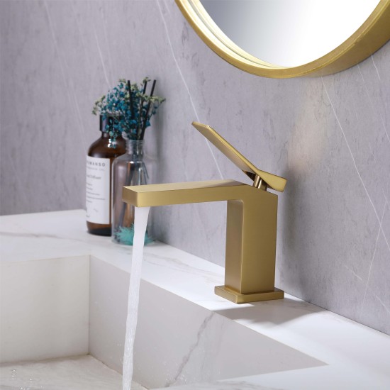 Factory Direct Sale Best Quality Brass Faucets High Quality Gold Golden Taps Water Faucet