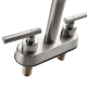 Factory Supply Hot Sale Brass Double Handle Bathroom Sink Taps Faucet