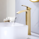 Factory Outlet High Quality Tall Gold Bathroom Sink Golden Faucets Brass Faucet