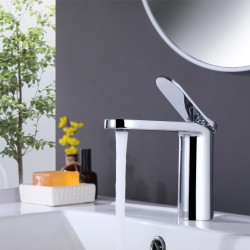 Factory Outlet High Quality Brass Freestanding Basin Tap Ware Deck Mounted Brass Basin Mixer Faucet