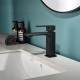 Factory Supply Durable Brass Single Lever Black Basin Faucet Bathroom Mixers