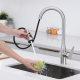 Factory Direct Sale Personalized Modern Faucets Kitchens Pull Down Taps Mixer Handle Cold Water Deck Mounted Kitchen Faucet