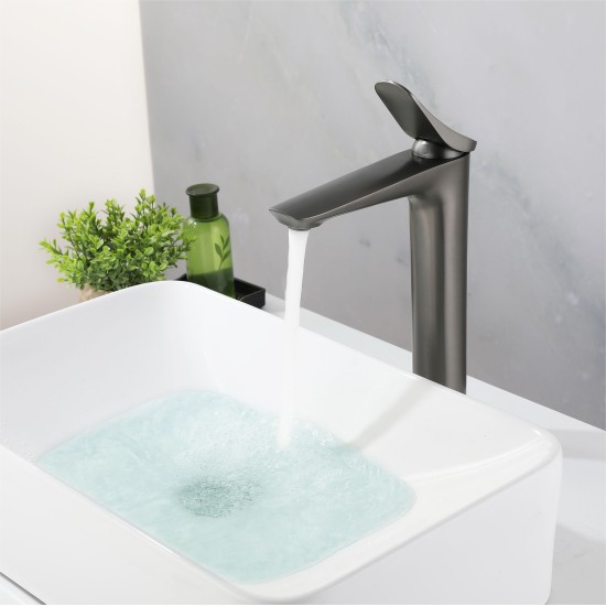 Manufacturer Customized Available Grey Brass Luxury Tall Basin Health Faucet Faucets Mixers Tap