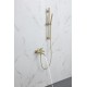 Factory Direct Sale Personalized European Style Bath Mixer Golden Showers Faucet Wall Mount Shower Mixer Set Bathroom