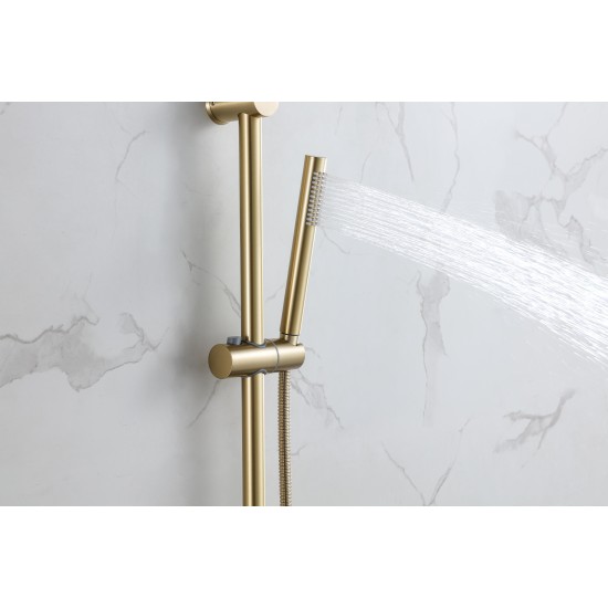 Factory Direct Sale Personalized European Style Bath Mixer Golden Showers Faucet Wall Mount Shower Mixer Set Bathroom