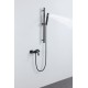 Factory Supply Custom Logo Commercial Brass Handle Faucet Mixer Shower Bathroom With Hand Showers