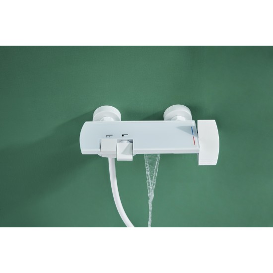 Manufacturer Customized Available High Quality White Abs Bathroom Showers Mixer Set Shower Tap