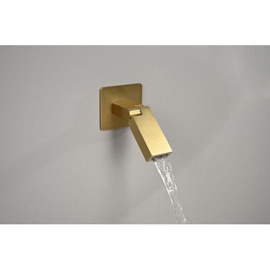 Factory Supply Custom Wall Mounted Gold Showers Faucets Mixer Bathroom Faucet Shower Set