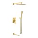 Factory Supply Custom Logo Commercial Gold Wall Mounted Mixers Tap Sets Mixer Shower Bathroom With Showers