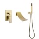 Factory Direct Sale Customized Wall Mounted Bathtub Showers Faucets Gold Mixer System Shower Faucet