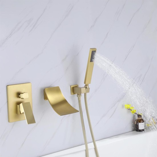 Factory Direct Sale Customized Wall Mounted Bathtub Showers Faucets Gold Mixer System Shower Faucet