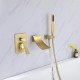 Factory Direct Sale Customized Wall Mounted Bathtub Showers Faucets Gold Mixer System Shower Faucet