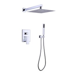 Factory Supply Custom Showers Wall Mounted Mixer Bathroom Faucets Rain Shower Set With Head Shower