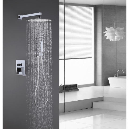 Factory Supply Custom Showers Wall Mounted Mixer Bathroom Faucets Rain Shower Set With Head Shower