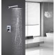 Factory Supply Custom Showers Wall Mounted Mixer Bathroom Faucets Rain Shower Set With Head Shower