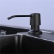 Factory Supply European Style Stainless Steel Liquid Soap Dispensers Black Plastic Kitchen Decoration Accessories