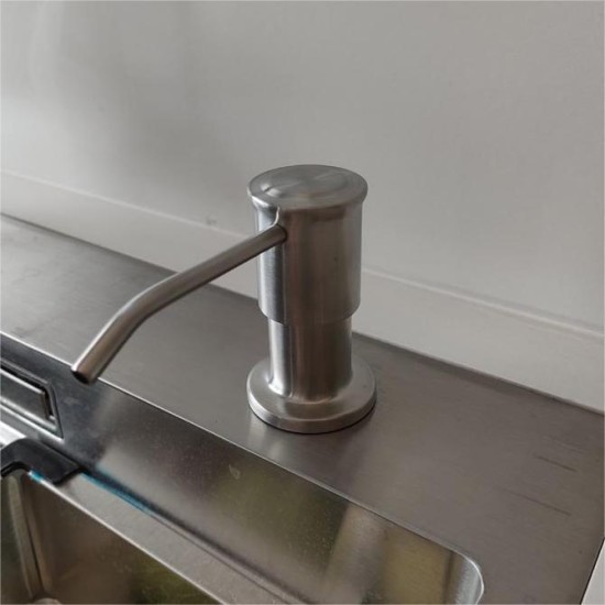 Factory Supply Hot Selling Stainless Steel Pump Home Bathroom Plastic Soap Dispenser For Kitchen Sink