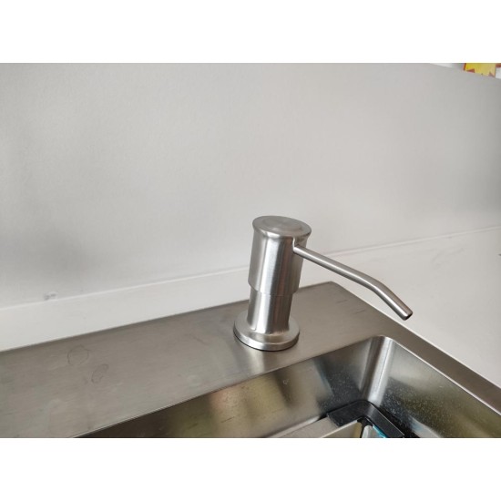 Factory Supply Hot Selling Stainless Steel Pump Home Bathroom Plastic Soap Dispenser For Kitchen Sink